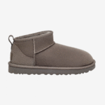 UGG Botte Classic Ultra Mini Grey – Bottines en daim gris