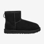 UGG Botte Classic Mini II Noir – Bottes en daim et laine doublée