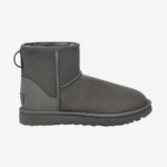 UGG Botte Classic Mini II Grey – Bottines en daim et laine Treadlite