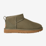 UGG Botte Classic Ultra Mini Moss Green – Bottines en daim kaki