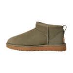 UGG Botte Classic Ultra Mini Moss Green – Bottines en daim kaki – Image 3