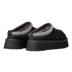 UGG Tazz II Noir – Chaussons plateforme en daim – Image 4