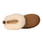 UGG Tazzelle Chestnut – Mule en daim et laine à plateforme – Image 5