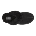 UGG Chausson Disquette Noir – Mules en daim et laine – Image 5