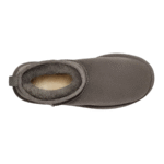UGG Botte Classic Ultra Mini Grey – Bottines en daim gris – Image 5