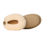 UGG Tazzelle Mustard Seed – Mule en daim et laine à plateforme – Image 5