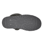 UGG Chausson Disquette Grey – Mules en daim et laine – Image 6