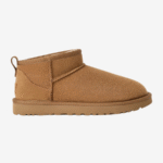 UGG Botte Classic Ultra Mini Chestnut – Bottines en daim marron